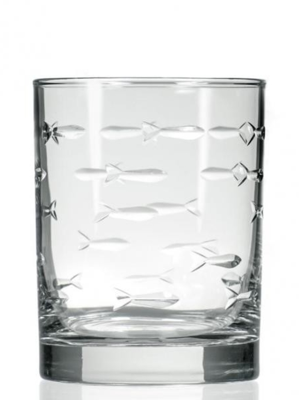 School of Fish  Old Fashioned Whiskey  Set of 2 By ZODAX